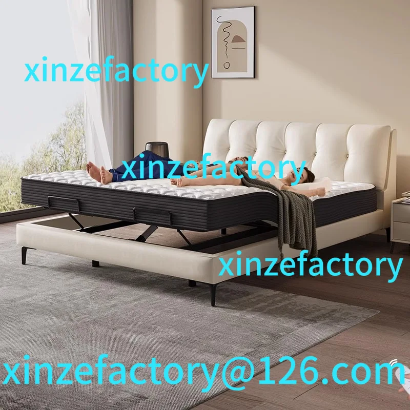 Customizable smart leather master bedroom simple light luxury double function bed
Customizable smart leather master bedroom simple light luxury double function bed