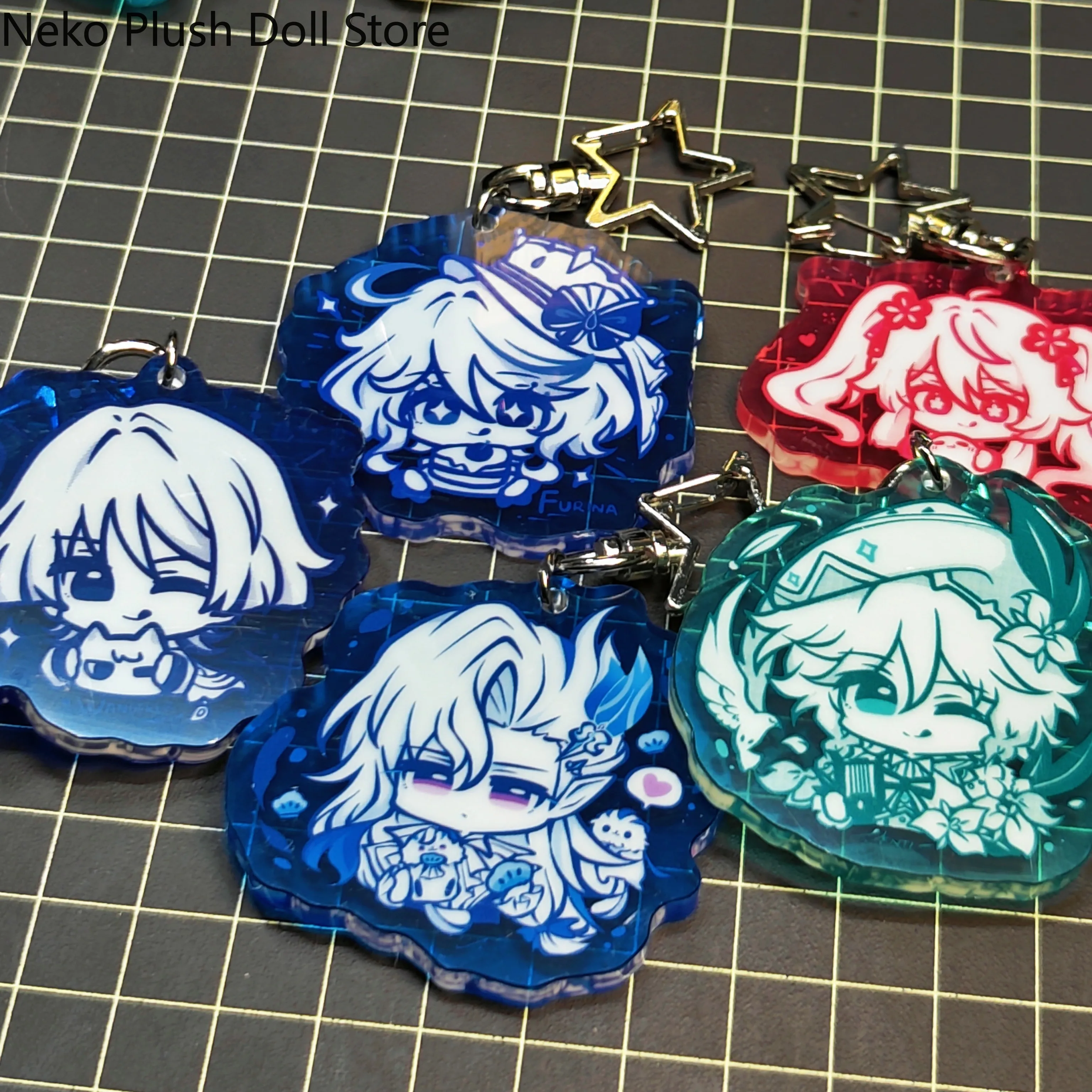 Genshin Impact Neuvillette Wanderer Hu Tao Venti Furina Game Acrylic Schoolbag Key Chain Pendant Keychains Toy
Genshin Impact Neuvillette Wanderer Hu Tao Venti Furina Game Acrylic Schoolbag Key Chain Pendant Keychains Toy