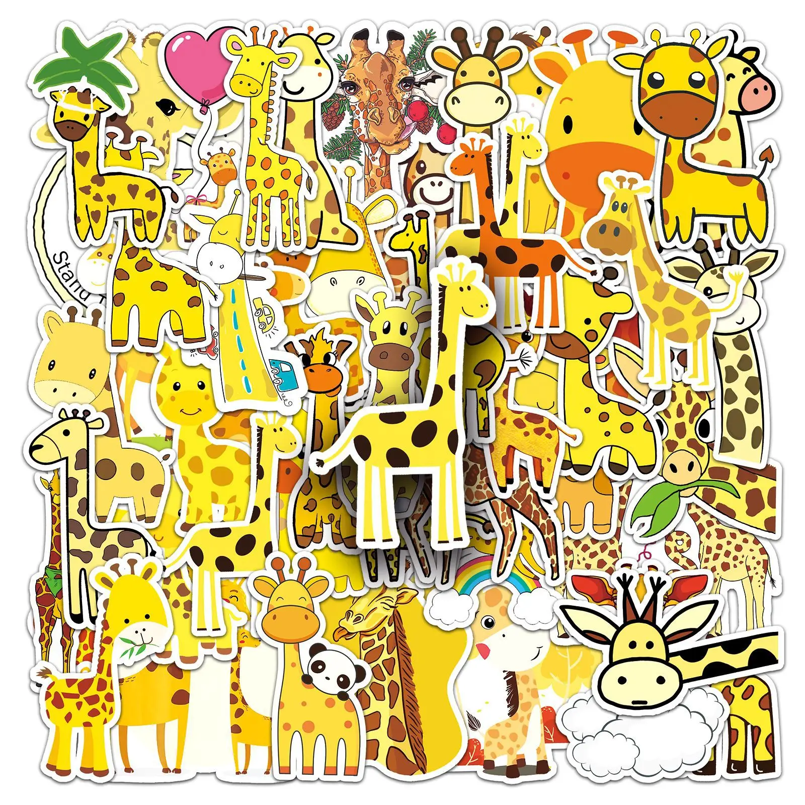 50Pcs giraffe cartoon graffiti DIY Decoratio phone Luggage Laptop Guitar Bike Skateboard fridge helmet Kid Toy waterpro sticker
50Pcs giraffe cartoon graffiti DIY Decoratio phone Luggage Laptop Guitar Bike Skateboard fridge helmet Kid Toy waterpro sticker