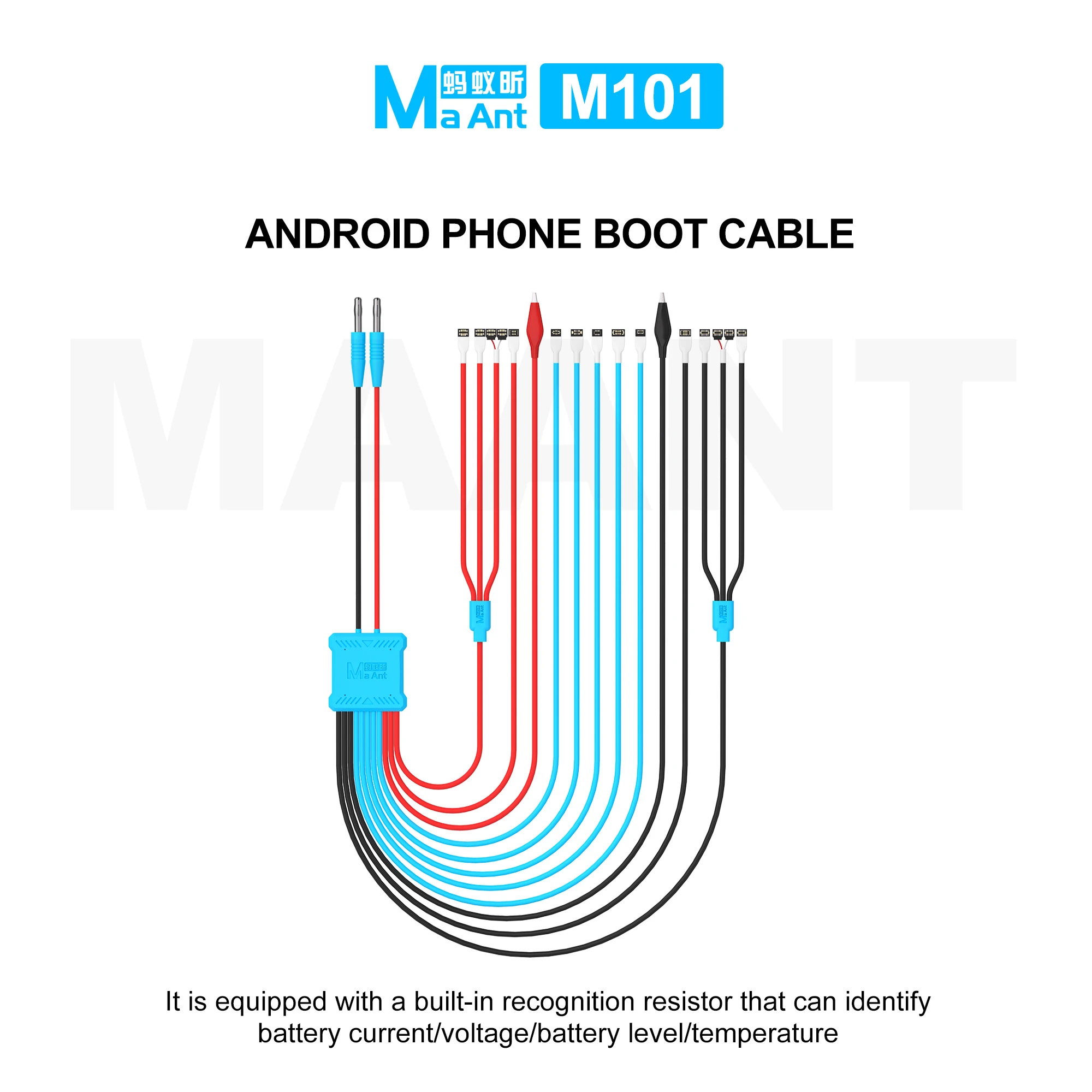 Maant M101 Android Phone Boot Cable Supports over 400 Android Models Power Supply Current Testing Line Boot Cable Repair Tool