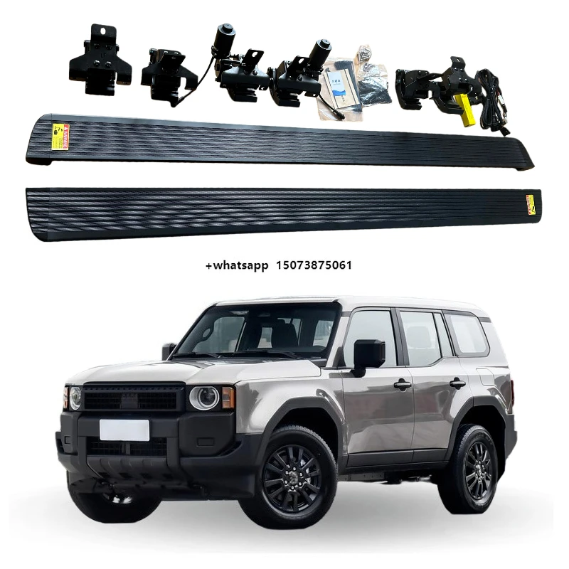 Aluminum Alloy Retractable Power Running Board for Prado 2023 Automatic Side Steps
Aluminum Alloy Retractable Power Running Board for Prado 2023 Automatic Side Steps