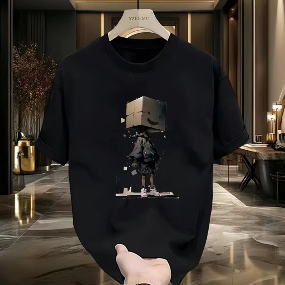 Pure Cotton Breathable Soft Figure Print Round Neck Short Sleeve Summer Loose Men's Safety Protection Shirt Casual Fashion
Pure Cotton Breathable Soft Figure Print Round Neck Short Sleeve Summer Loose Men's Safety Protection Shirt Casual Fashion