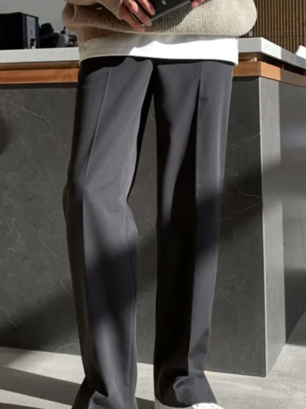 Bla Loose Fit Summer Men's Pants Thin Wide Leg Straight Cut Trousers Trendy Brand Nine-Piece Drapey Suit Long Trousers
Bla Loose Fit Summer Men's Pants Thin Wide Leg Straight Cut Trousers Trendy Brand Nine-Piece Drapey Suit Long Trousers