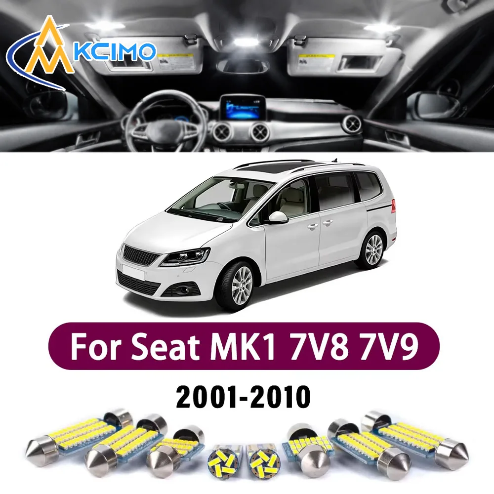 High Lumen CANBUS Error Free LED Interior Light Kit For Seat MK1 7V8 7V9 2001-2010 Map Trunk Reading Dome Lamp Bulbs Set
High Lumen CANBUS Error Free LED Interior Light Kit For Seat MK1 7V8 7V9 2001-2010 Map Trunk Reading Dome Lamp Bulbs Set