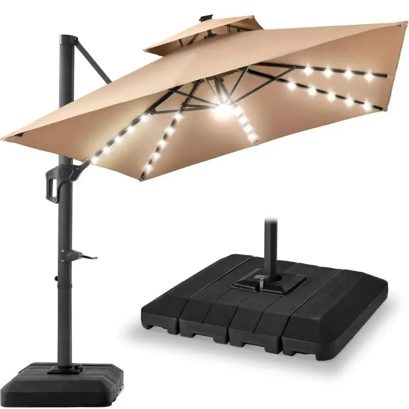 【Hot Item】12x12ft LED Clever Patio Umbrella W Base Included Amp 360 Rotation, Large Solar Offset Hanging Outdoor Sun Shade F
【Hot Item】12x12ft LED Clever Patio Umbrella W Base Included Amp 360 Rotation, Large Solar Offset Hanging Outdoor Sun Shade F
