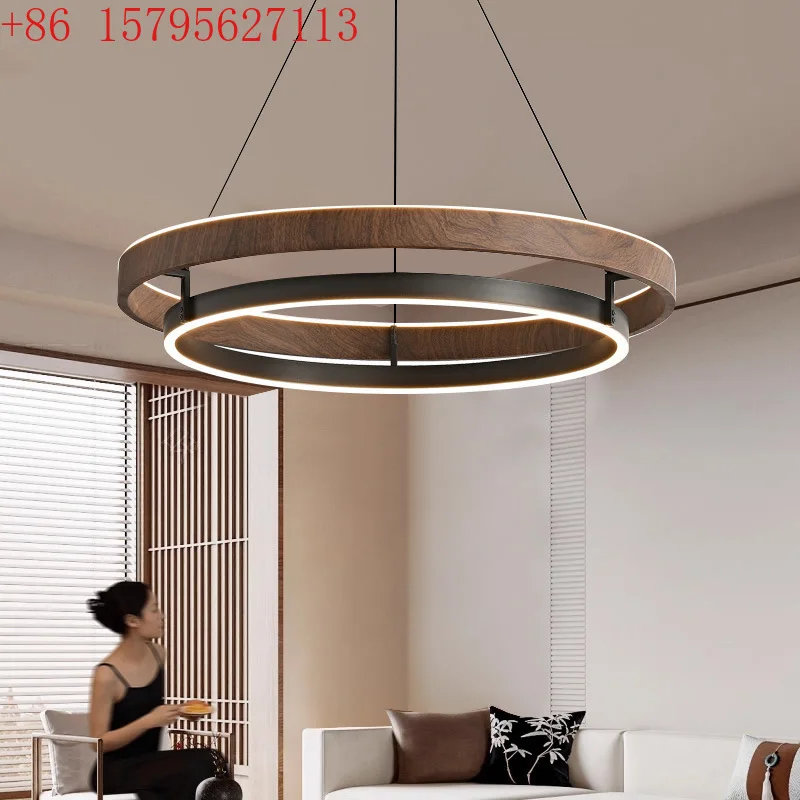Modern simple new Chinese wood grain living room chandelier Chinese antique ring dining room chandelier
Modern simple new Chinese wood grain living room chandelier Chinese antique ring dining room chandelier