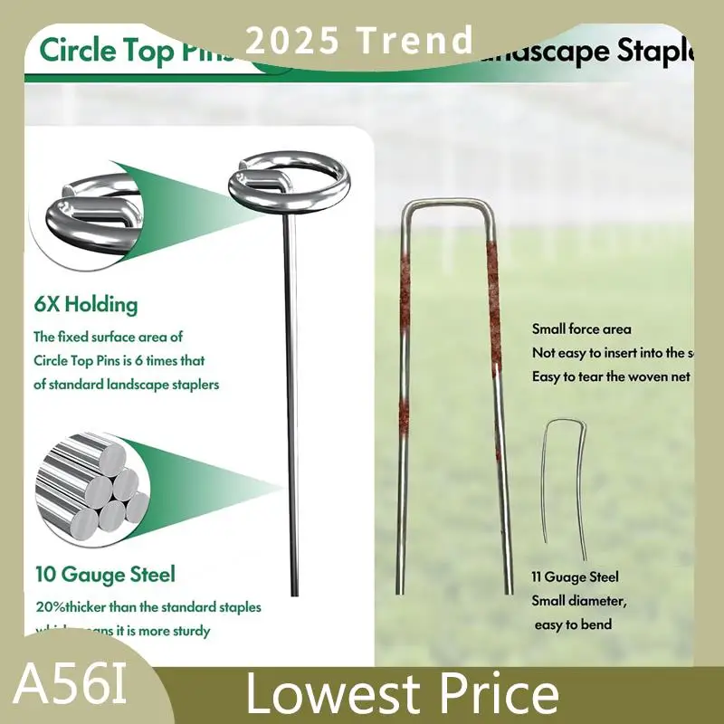 Landscape Staples 6 Inch Galvanized Landscape Sod Stakes Garden Staples Landscape Fabric Staples Weed Barrier Pins 50 Pcs
Landscape Staples 6 Inch Galvanized Landscape Sod Stakes Garden Staples Landscape Fabric Staples Weed Barrier Pins 50 Pcs