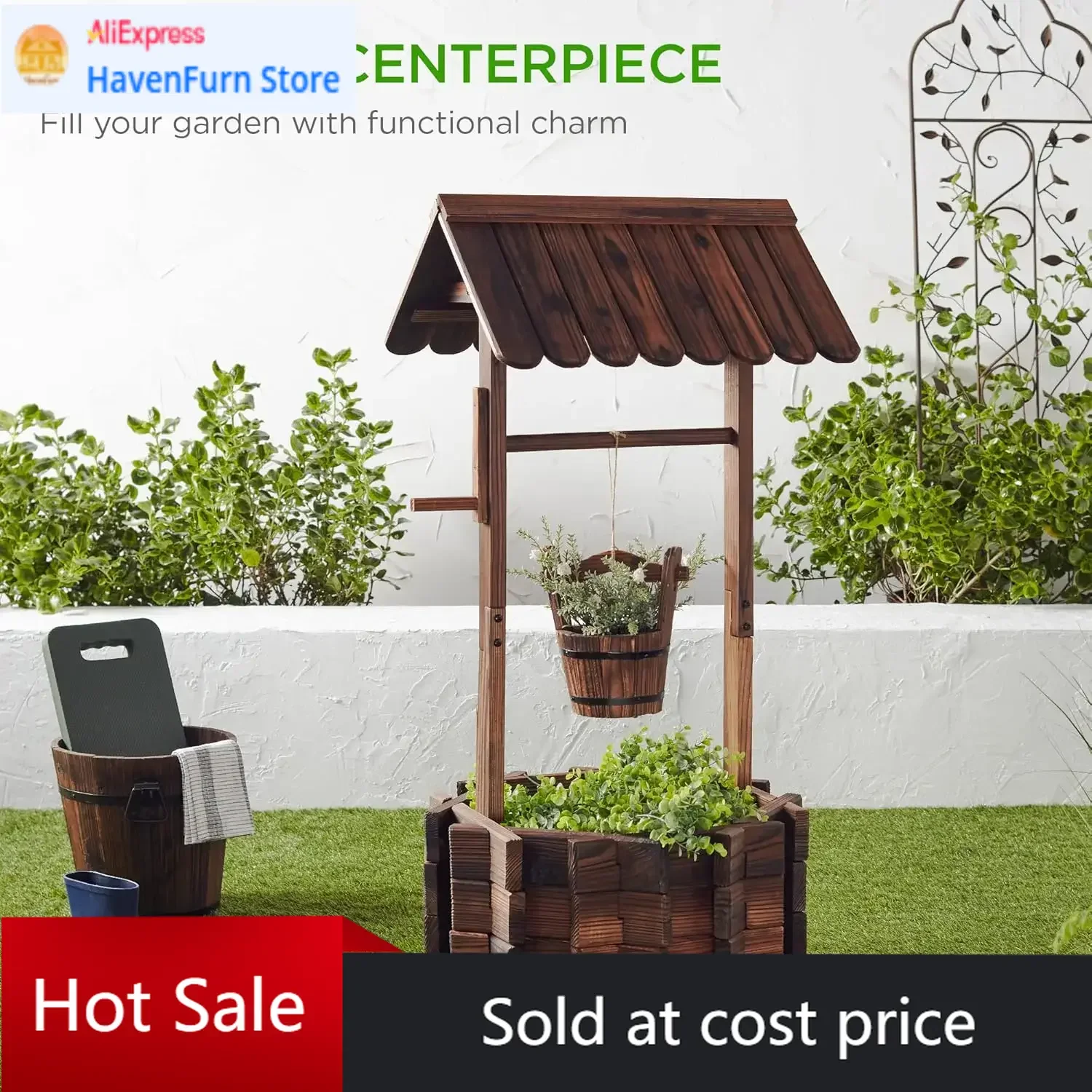 Activity priceLimited-time promotionBest Choice Products Rustic Wooden Wishing Well Planter Outdoor Home Décor for Patio, Garden
Activity priceLimited-time promotionBest Choice Products Rustic Wooden Wishing Well Planter Outdoor Home Décor for Patio, Garden