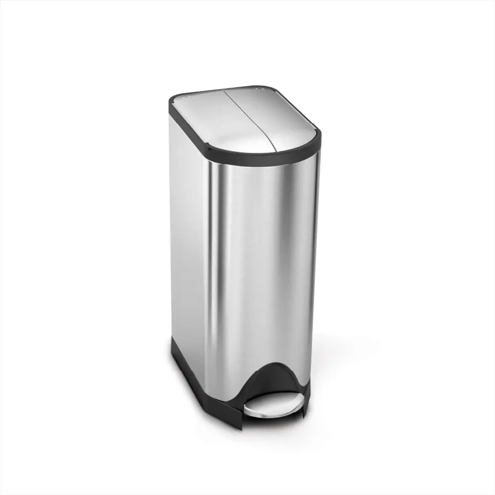 30 Liter / 8 Gallon Butterfly Lid Kitchen Step Trash Can, Brushed Stainless Steel
30 Liter / 8 Gallon Butterfly Lid Kitchen Step Trash Can, Brushed Stainless Steel
