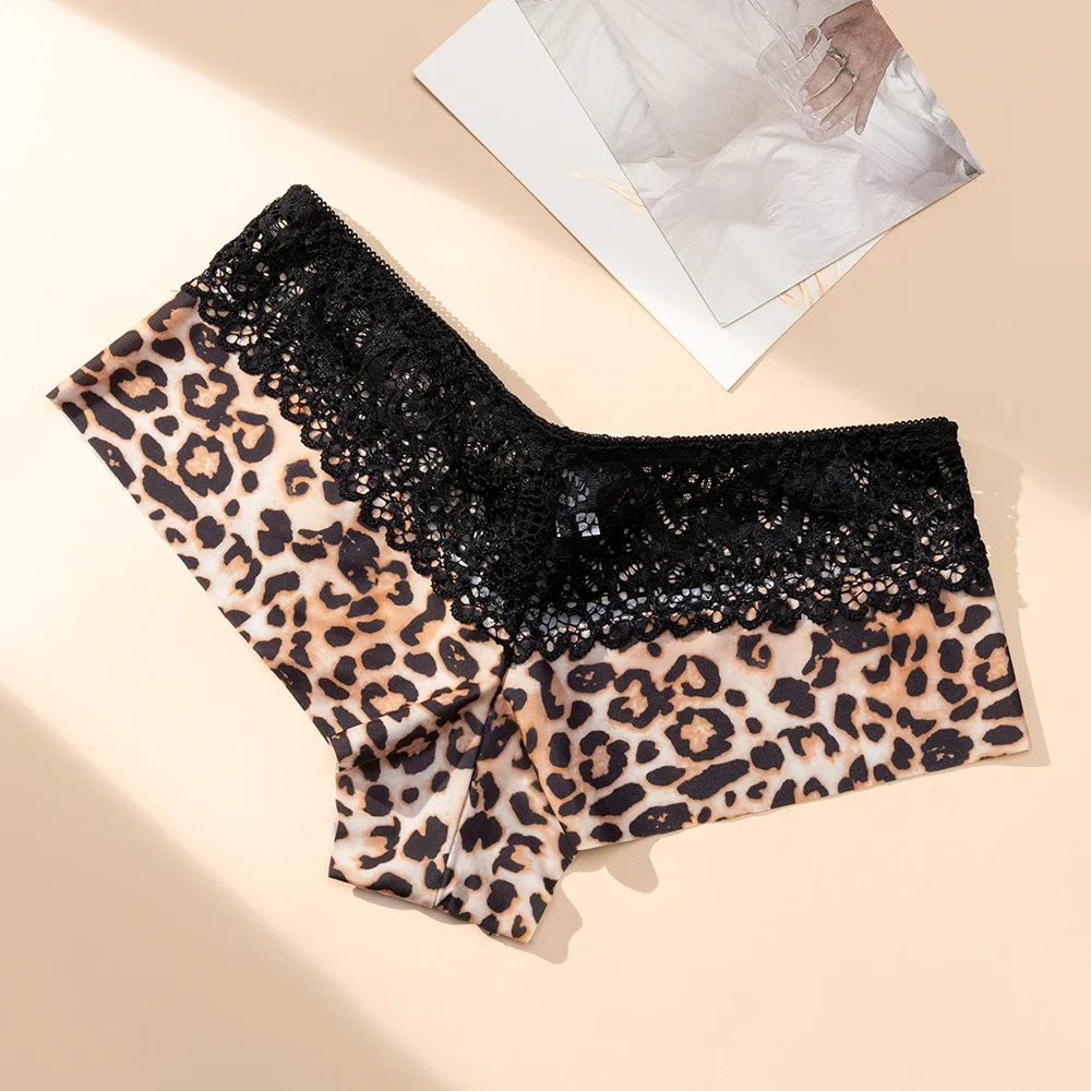 Women's Boxers Panties Leopard and Cherry Printed Sexy Lace Underwear High Elastic Lingerie Female Knickers Boyshorts Clothing
Women's Boxers Panties Leopard and Cherry Printed Sexy Lace Underwear High Elastic Lingerie Female Knickers Boyshorts Clothing
