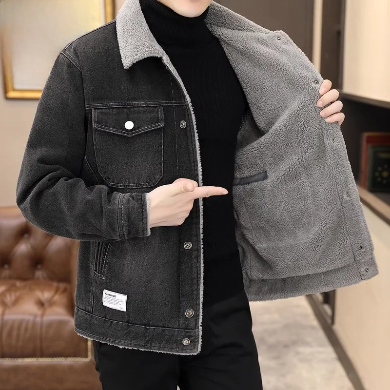 Men's Casual Loose Denim Jaet Winter Faion Trend Brand New Workwear Jaet Cotton Polyester Blend Long Sve
Men's Casual Loose Denim Jaet Winter Faion Trend Brand New Workwear Jaet Cotton Polyester Blend Long Sve