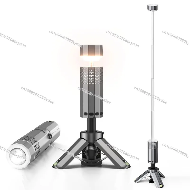 Outdoor Telescopic Light Multi-function Long Endurance LED Telescopic Camping Light USB Rechargeable