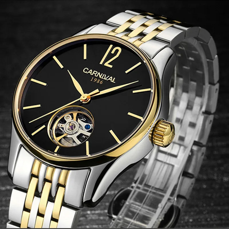 New Switzerland Luxury Brand Carnival Automatic Mechanical Men‘s Watches Waterproof Sapphire Dual Skeleton Business Clock C612
New Switzerland Luxury Brand Carnival Automatic Mechanical Men‘s Watches Waterproof Sapphire Dual Skeleton Business Clock C612