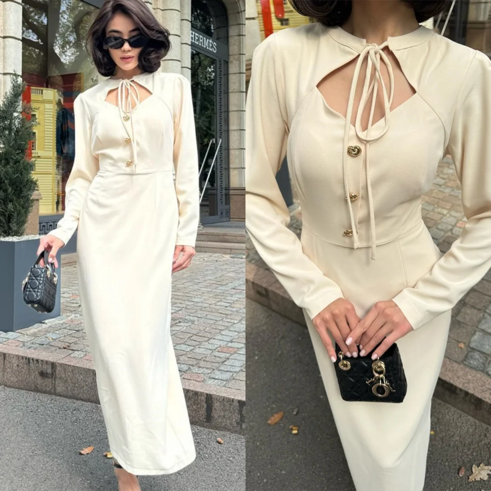 Customized Fashion White Jersey Evening Dress Classic Long Sleeves Homecoming Dresses Modern Ruched Special Occasion Gowns
Customized Fashion White Jersey Evening Dress Classic Long Sleeves Homecoming Dresses Modern Ruched Special Occasion Gowns