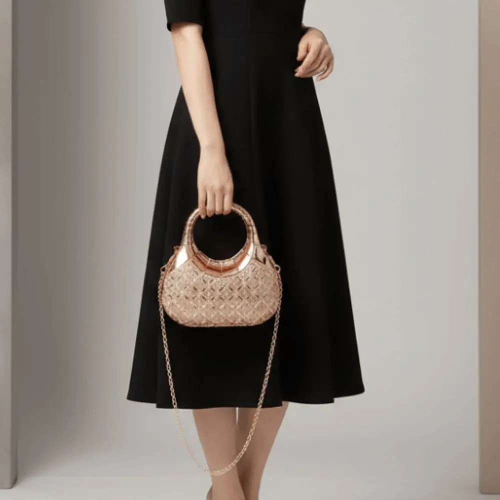 Crystal Embellished Crescent Evening Clutch Geometric Pattern Detachable Chain Rhinestone Box Purse Magnetic Buckle
Crystal Embellished Crescent Evening Clutch Geometric Pattern Detachable Chain Rhinestone Box Purse Magnetic Buckle