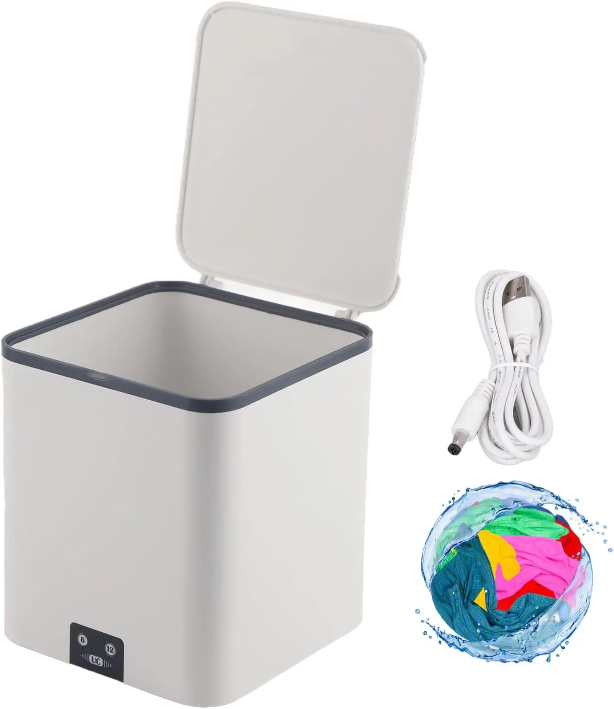 Natudeco 4.5L Mini Washing Machine USB Large Capacity Portable Bucket Washing Machine Socks Towel Washing Tools for Hotel Apartm
Natudeco 4.5L Mini Washing Machine USB Large Capacity Portable Bucket Washing Machine Socks Towel Washing Tools for Hotel Apartm