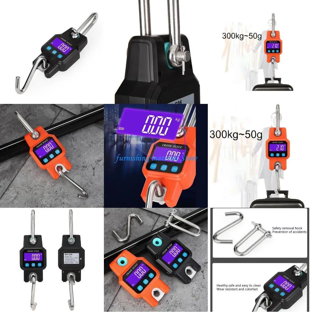 Y5GD 300kg Crane Scale Heavy Duty Hanging Weighting-Hook Steelyard Portable LCD Scale
Y5GD 300kg Crane Scale Heavy Duty Hanging Weighting-Hook Steelyard Portable LCD Scale
