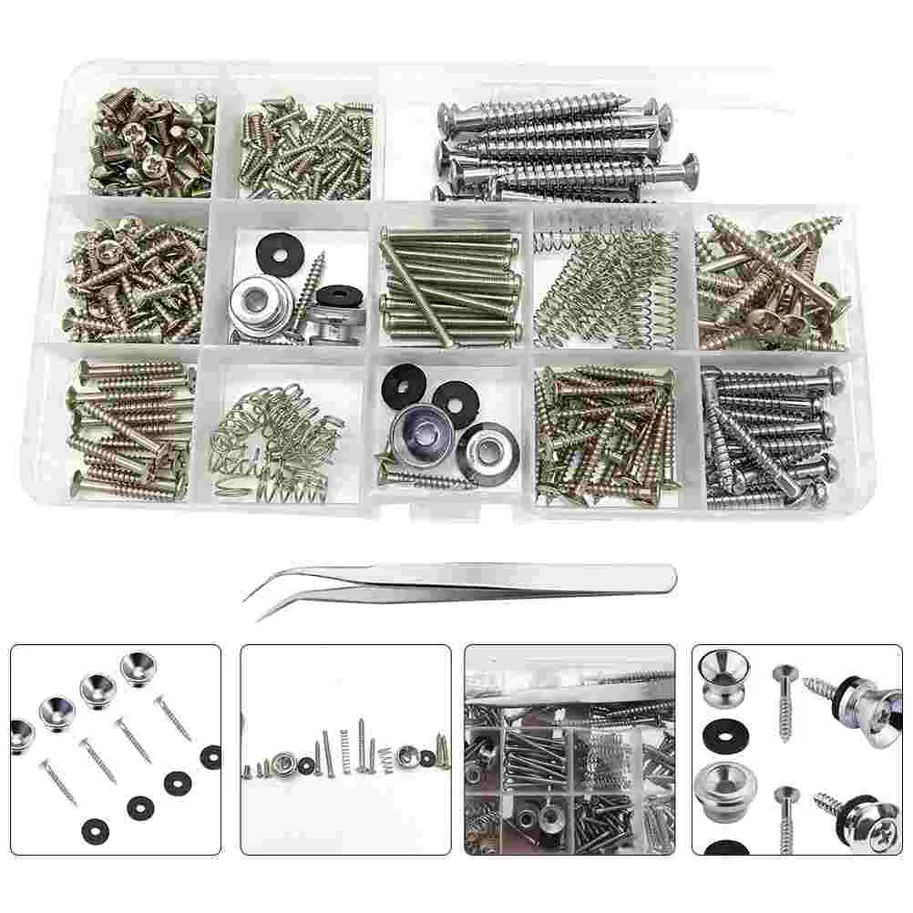 254 PCS Guitar Accessories Strap Buttons Screws Supplies Instrument Repair Kit Electric Spring for Pickup Tool
254 PCS Guitar Accessories Strap Buttons Screws Supplies Instrument Repair Kit Electric Spring for Pickup Tool