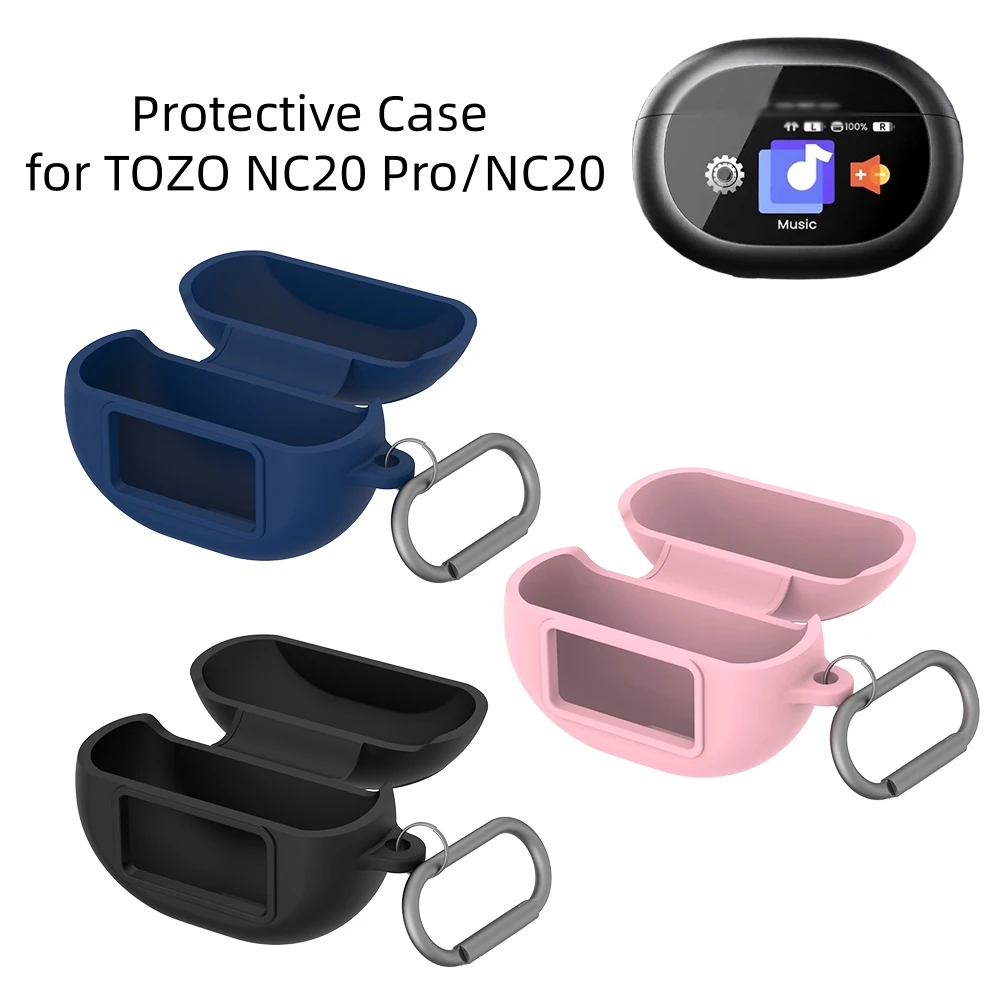 Headphone Protective Case for TOZO NC20 Pro/NC20 Shockproof and Dustproof Cover with Hook Black Blue Pink
Headphone Protective Case for TOZO NC20 Pro/NC20 Shockproof and Dustproof Cover with Hook Black Blue Pink