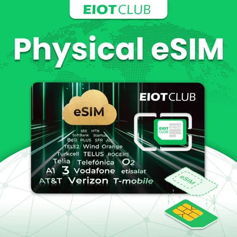 Carte eSIM EIOTCLUB – Téléchargements illimités, 1,1 Go de données prédéfinies, neuf emplacements, idéale pour les voyages et les affaires sur les téléphones Android