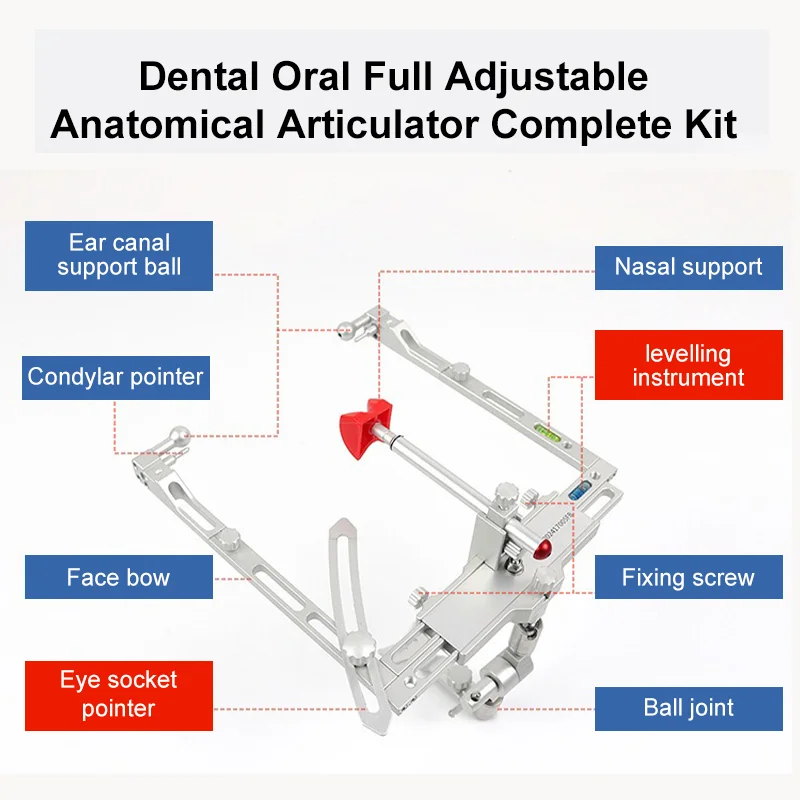 1 комплект стоматологического артикулятора с полной регулировкой, направлением кондиларного сустава и регулировкой угла Беннета, комплект артикулятора из углеродного волокна
1 комплект стоматологического артикулятора с полной регулировкой, направлением кондиларного сустава и регулировкой угла Беннета, комплект артикулятора из углеродного волокна