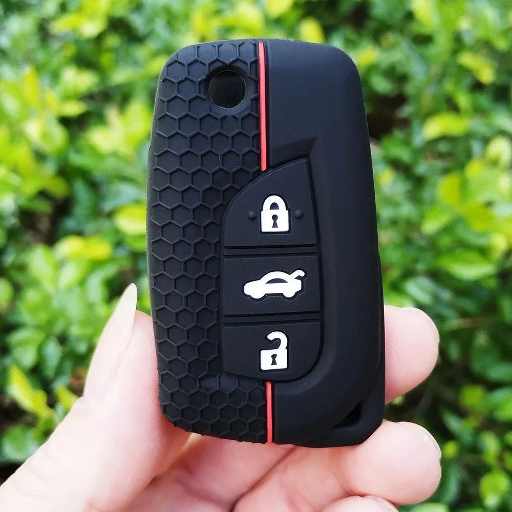 Hot Sales Silicone Key Cover Car Key Case Holder For Toyota Corolla Avensis Verso Auris Yaris CHR Aygo X Cross Rav4 Peugeot 108
Hot Sales Silicone Key Cover Car Key Case Holder For Toyota Corolla Avensis Verso Auris Yaris CHR Aygo X Cross Rav4 Peugeot 108