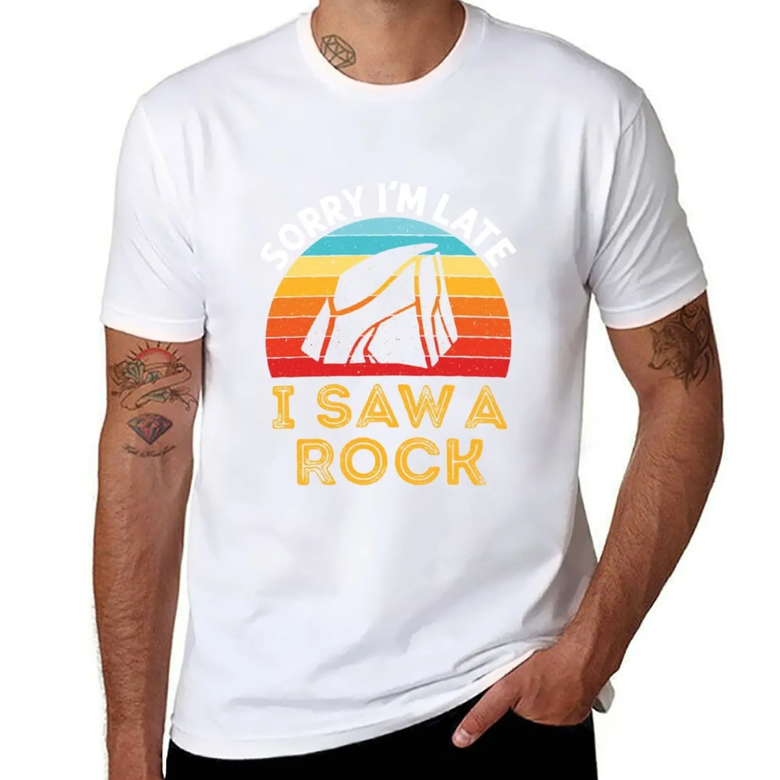 Sorry I'm Late I Saw a Rock Rockhound T-Shirt cotton tshirt 100% t shirt for man T-Shirt
Sorry I'm Late I Saw a Rock Rockhound T-Shirt cotton tshirt 100% t shirt for man T-Shirt