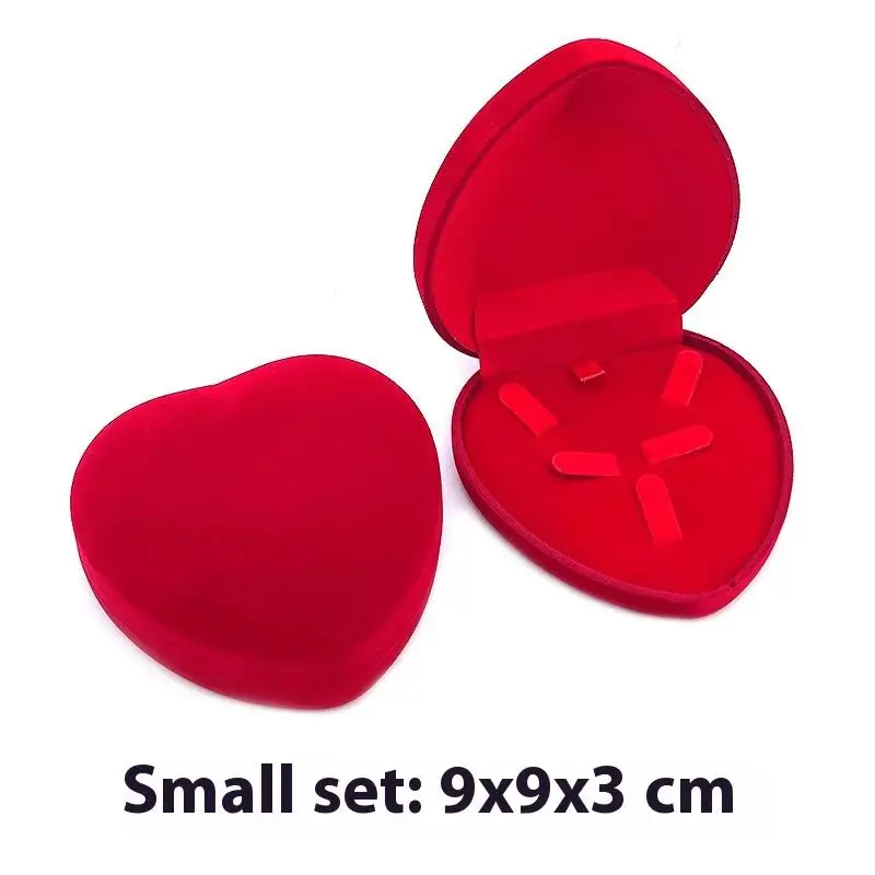 Velvet Heart Jewelry Box Soft Red Ring Necklace Packaging Case Elegant Love Gift Display Storage Organizer Romantic Proposal
Velvet Heart Jewelry Box Soft Red Ring Necklace Packaging Case Elegant Love Gift Display Storage Organizer Romantic Proposal