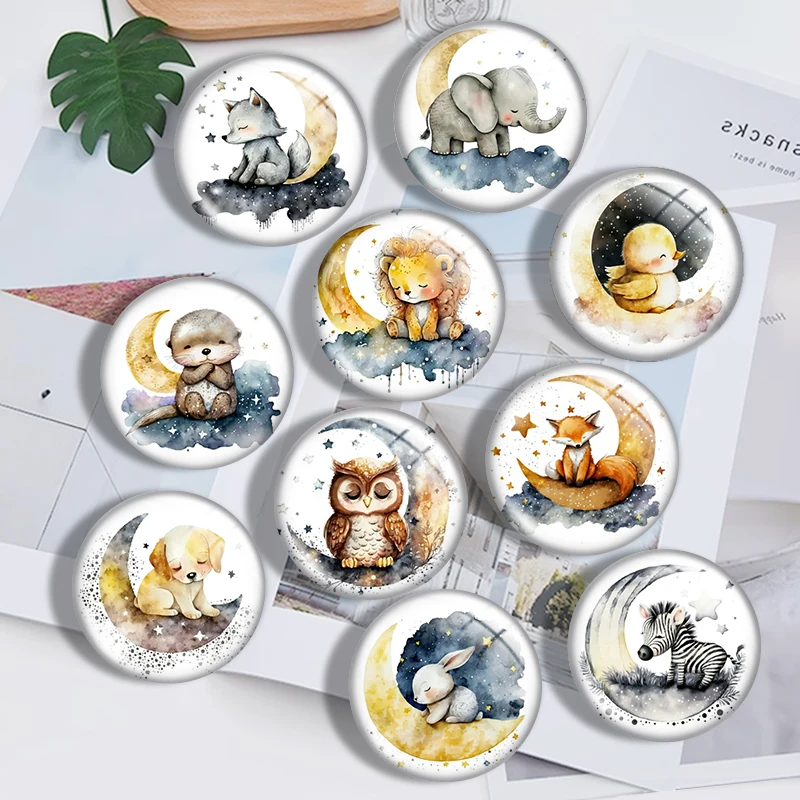 Watercolor sleepy animals 10pcs mix 12mm/18mm/20mm/25mm Round photo glass cabochon demo flat back Making findings
Watercolor sleepy animals 10pcs mix 12mm/18mm/20mm/25mm Round photo glass cabochon demo flat back Making findings