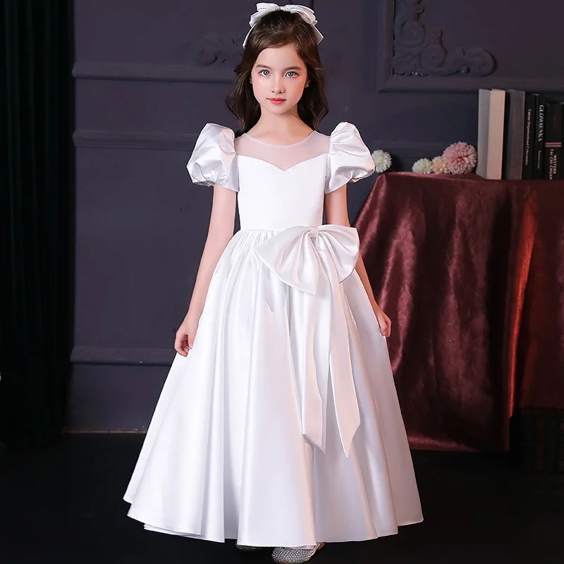 Flower Girls Long Evening Gowns White Children Formal Christmas Occasion Dress for Weddings Puff Sleeve Pageant Forma Vestidos
Flower Girls Long Evening Gowns White Children Formal Christmas Occasion Dress for Weddings Puff Sleeve Pageant Forma Vestidos