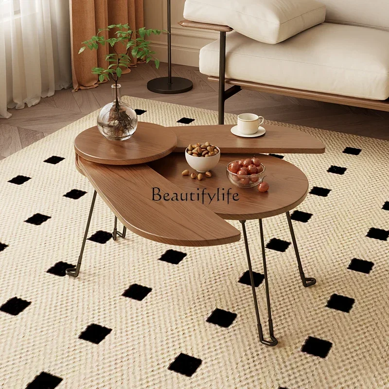 *Solid wood coffee foldable creative beetle special-shaped balcony coffee table low
*Solid wood coffee foldable creative beetle special-shaped balcony coffee table low