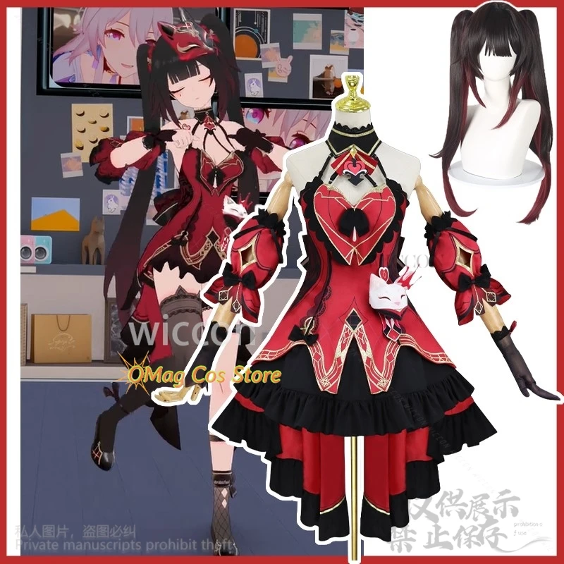 Аниме игра Honkai Star Rail косплей блестящий костюм красное платье Лолиты для женщин и девочек головные уборы маска для Хэллоуина по индивидуальному заказу
Аниме игра Honkai Star Rail косплей блестящий костюм красное платье Лолиты для женщин и девочек головные уборы маска для Хэллоуина по индивидуальному заказу
