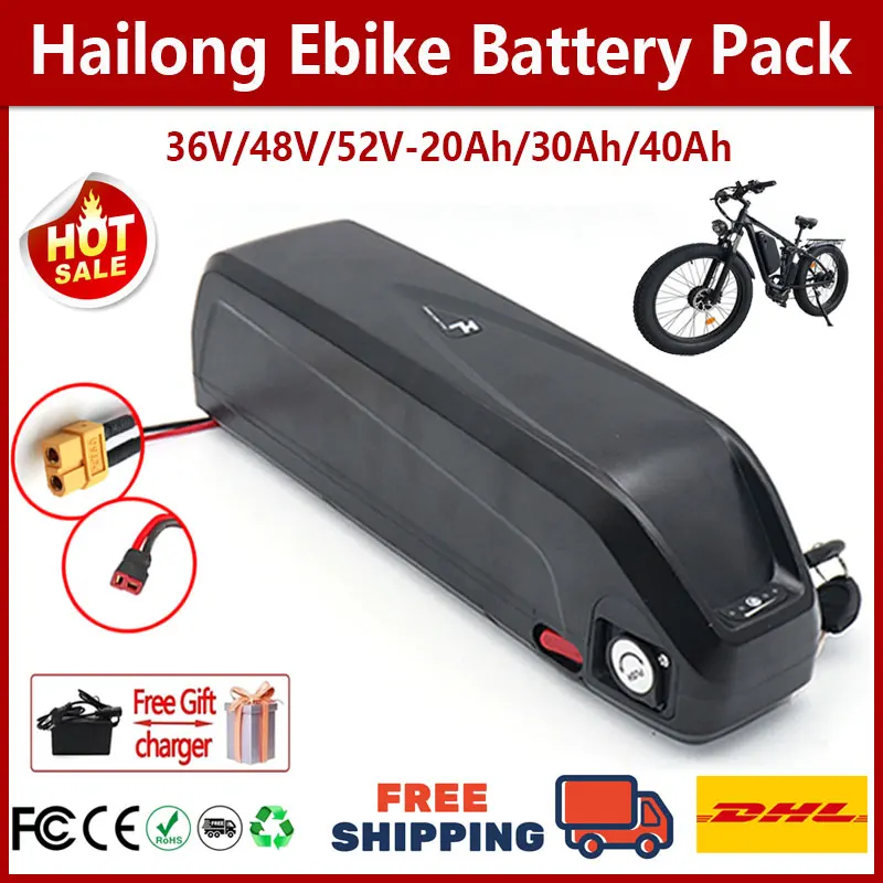 Original Hailong 36V 48V 52V electric bicycle battery maximum 40A BMS 350W 500W 750W 1000W 1500W BBS02 BBS03 BBSHD
Original Hailong 36V 48V 52V electric bicycle battery maximum 40A BMS 350W 500W 750W 1000W 1500W BBS02 BBS03 BBSHD
