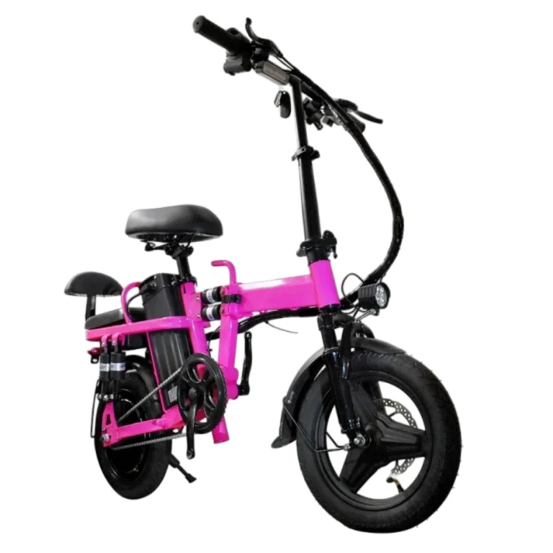 Canada Stock 14 Inch Folding Electric Bicycle For Woman With 2 Seats 500W 48V Pink Lightweight Electric Bike For Adults With USB
Canada Stock 14 Inch Folding Electric Bicycle For Woman With 2 Seats 500W 48V Pink Lightweight Electric Bike For Adults With USB