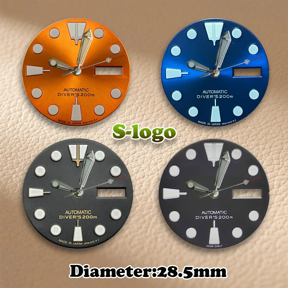 NH36 Movements S Logo 28,5 мм SKX007 Циферблат Зеленые светящиеся часы высокого качества для мужчин Модификация часов Аксессуары
NH36 Movements S Logo 28,5 мм SKX007 Циферблат Зеленые светящиеся часы высокого качества для мужчин Модификация часов Аксессуары