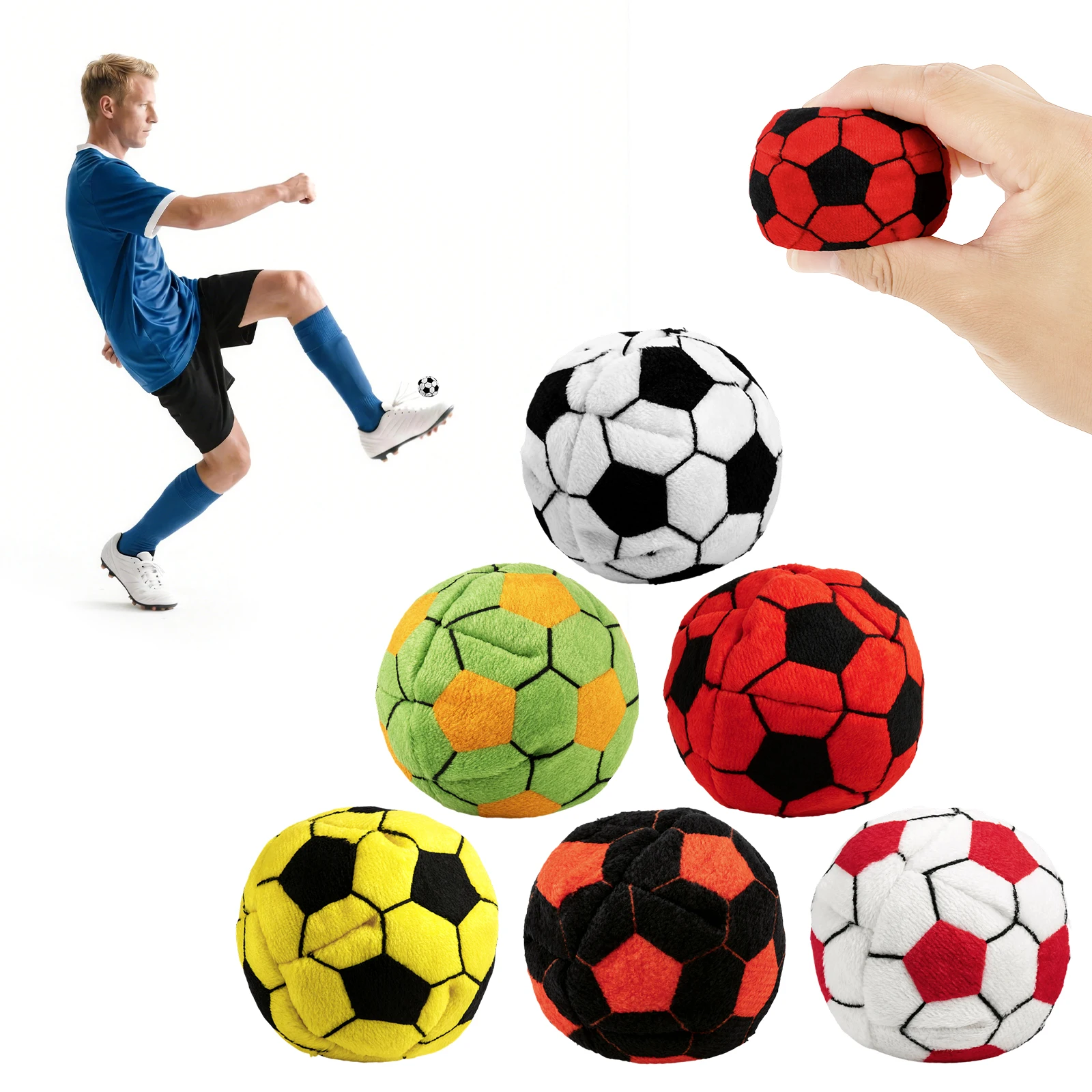 6 Pack Soccer Footbags Soft Plush Soccer Footbag Vibrant Sports Design Footbag Sack Adults Juggling Ball for Indoor Outdoor Play
6 Pack Soccer Footbags Soft Plush Soccer Footbag Vibrant Sports Design Footbag Sack Adults Juggling Ball for Indoor Outdoor Play