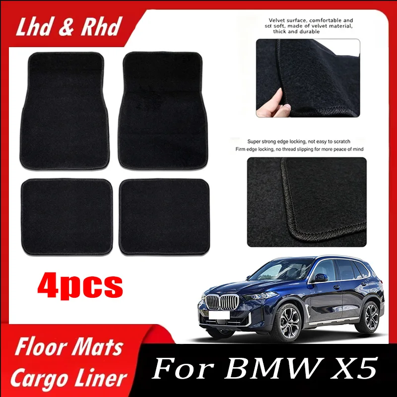 4pcs Car Floor Mats All-Weather Easy To Clean Durable Anti-Slip Interior Protection Floor Liners For BMW X5 Accessories
4pcs Car Floor Mats All-Weather Easy To Clean Durable Anti-Slip Interior Protection Floor Liners For BMW X5 Accessories