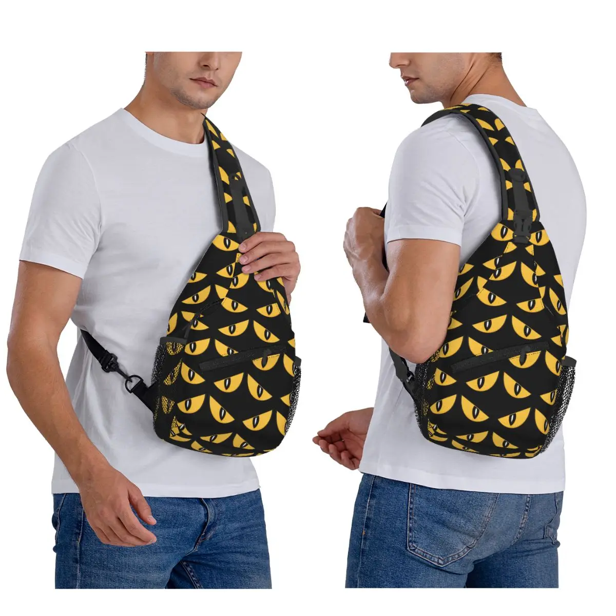 Evil Yellow Eyes Chest Bag Men Sling Crossbody Backpack Chest Bag Traveling Hiking Daypack Shoulder Bag
Evil Yellow Eyes Chest Bag Men Sling Crossbody Backpack Chest Bag Traveling Hiking Daypack Shoulder Bag