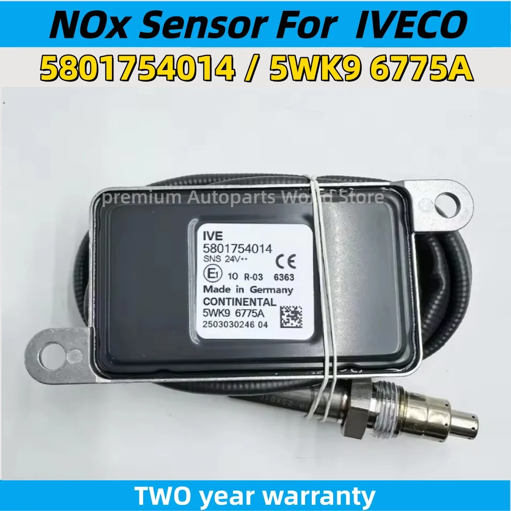 NEW 5WK96775A 5801754014 5WK9 6775A NOX Sensor Nitrogen Oxygen Sensor 24V Compatible with IVECO Truck Part High Quality Chip
NEW 5WK96775A 5801754014 5WK9 6775A NOX Sensor Nitrogen Oxygen Sensor 24V Compatible with IVECO Truck Part High Quality Chip