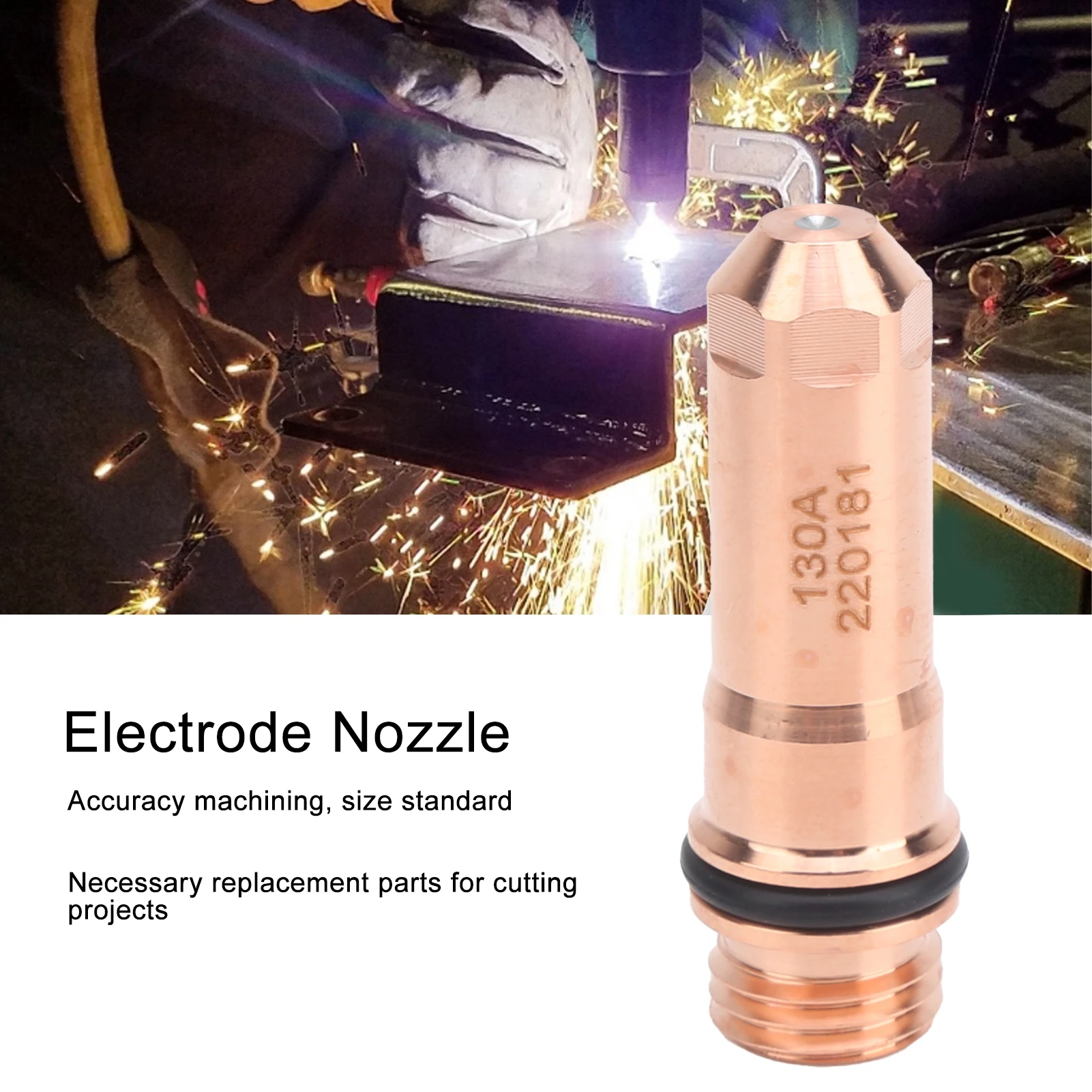 Copper Electrode Tip Plasma Torch Electrode Cutter Consumable Copper Nozzle Tip Electrode Replacement 220181 Cutting Tip Nozzle
Copper Electrode Tip Plasma Torch Electrode Cutter Consumable Copper Nozzle Tip Electrode Replacement 220181 Cutting Tip Nozzle