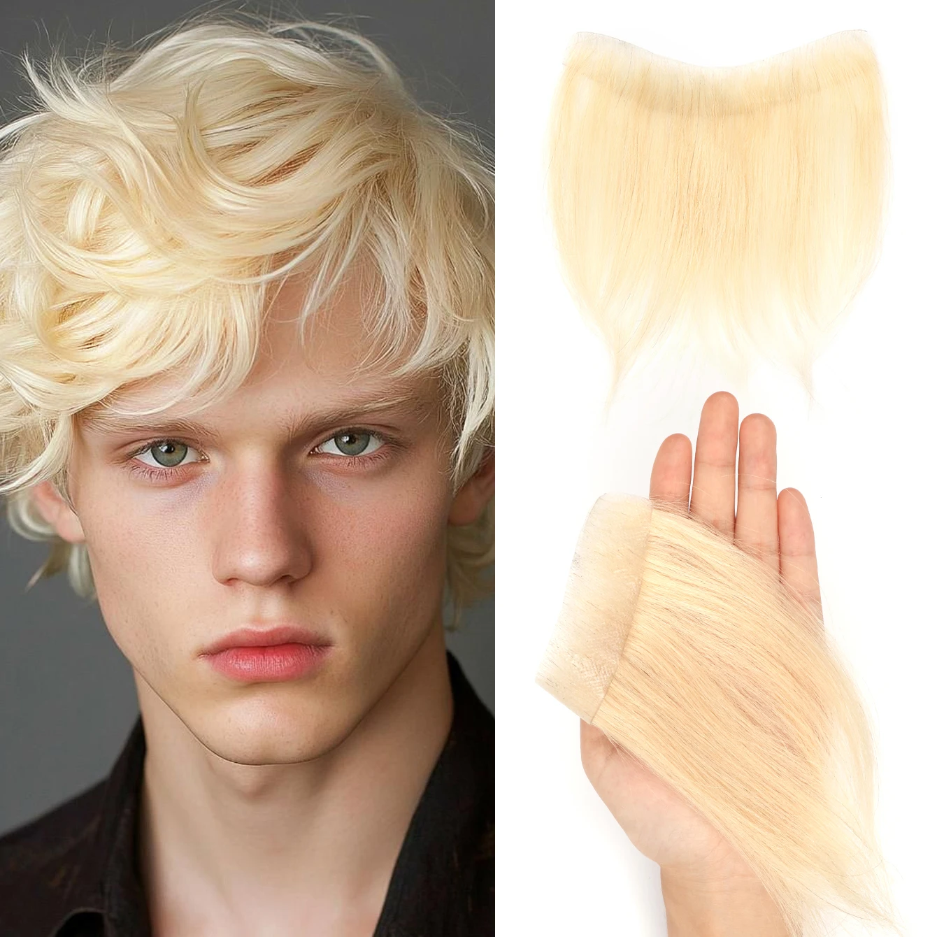 Men Toupee Straight Frontal V Style Frontal Hairline For Men Human Hair Ultra Thin Skin PU Men's Capillary Prosthesis Daily Use
Men Toupee Straight Frontal V Style Frontal Hairline For Men Human Hair Ultra Thin Skin PU Men's Capillary Prosthesis Daily Use