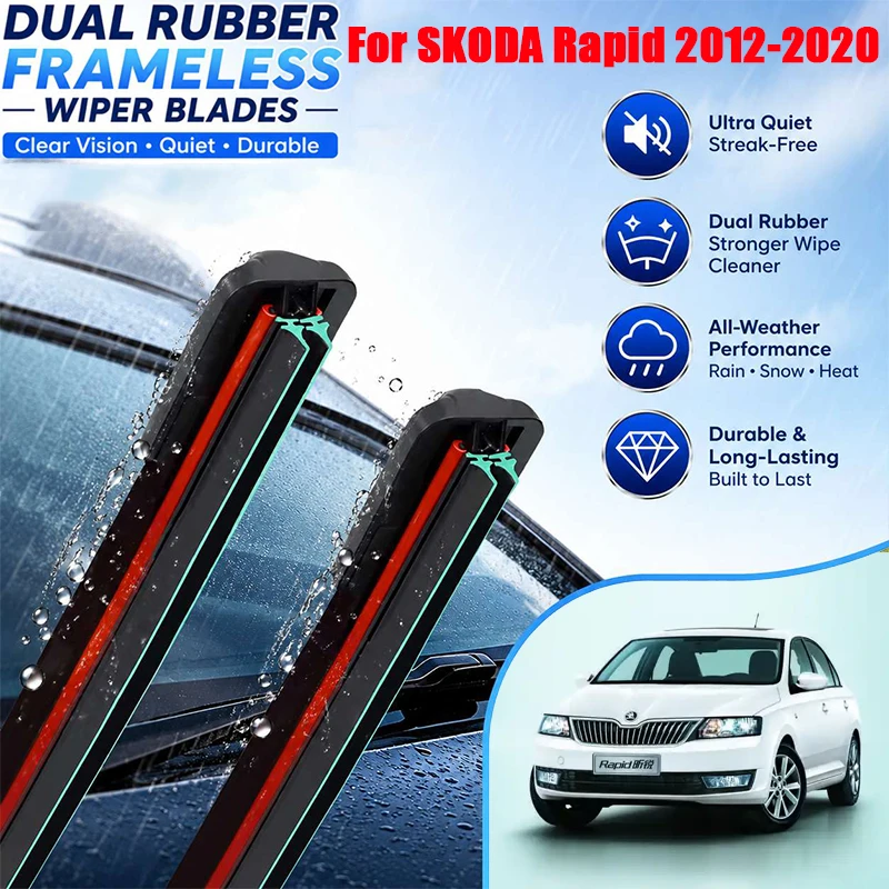 For Skoda Rapid 2012-2020 Front Rear Wiper Blades 3PCS 24" 16" 16" Windshield Windscreen Window Cutter Accessories
For Skoda Rapid 2012-2020 Front Rear Wiper Blades 3PCS 24" 16" 16" Windshield Windscreen Window Cutter Accessories