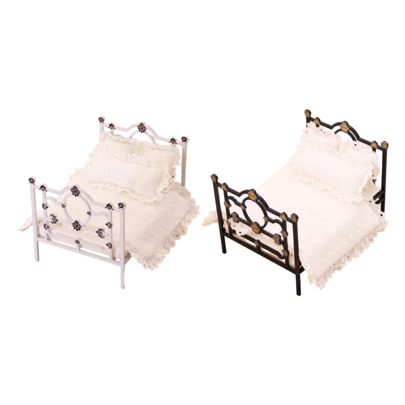 Miniature Single Bed Model with Mattress Pillow For Doll House Bedroom Layouts And Interactive Family Play Accessory
Miniature Single Bed Model with Mattress Pillow For Doll House Bedroom Layouts And Interactive Family Play Accessory