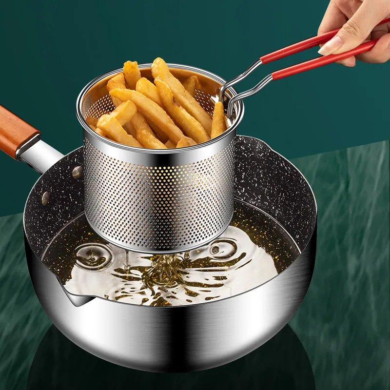 LH stainless steel frying net French fries oil filter fishing net cooking colander filter
LH stainless steel frying net French fries oil filter fishing net cooking colander filter