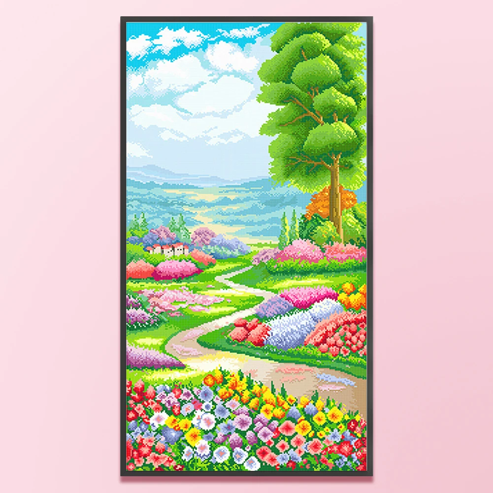 Secret Garden Printed Cross Stitch Kit 50x90cm DIY 11CT Thread Art Needlework (B)
Secret Garden Printed Cross Stitch Kit 50x90cm DIY 11CT Thread Art Needlework (B)