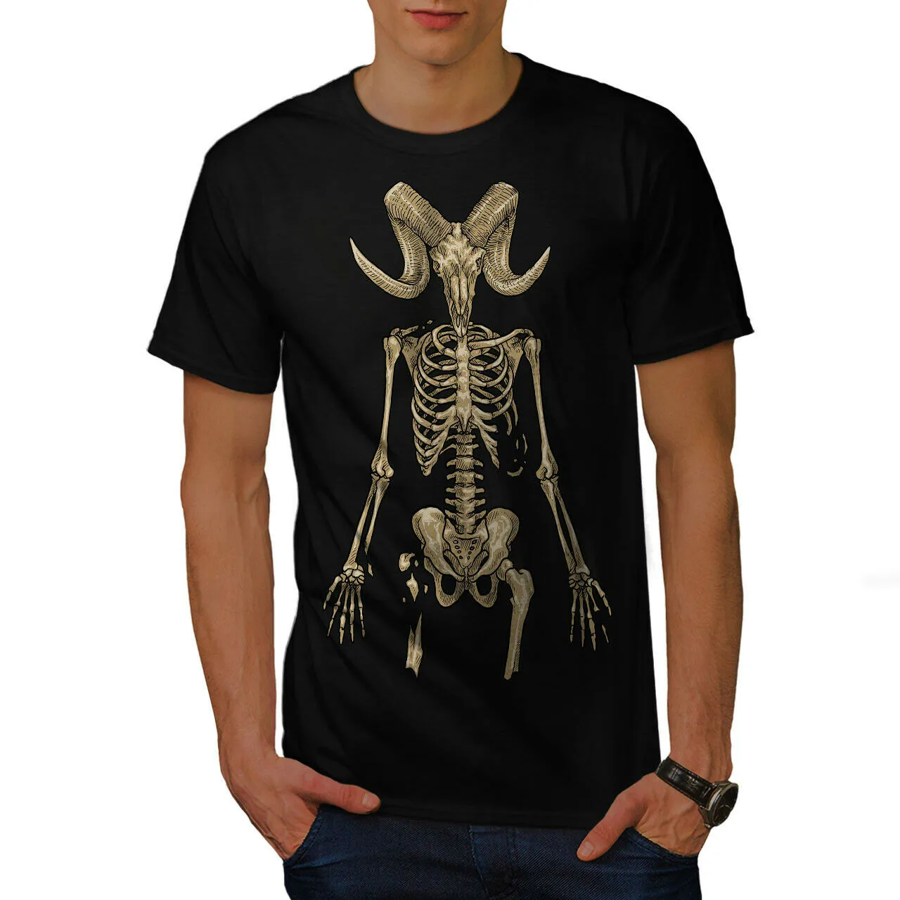 Skeleton Satan Graphic Design Printed Horror Halloween T Shirt. Short Sleeve 100% Cotton Casual T-shirts Loose Top Size S-3XL
Skeleton Satan Graphic Design Printed Horror Halloween T Shirt. Short Sleeve 100% Cotton Casual T-shirts Loose Top Size S-3XL