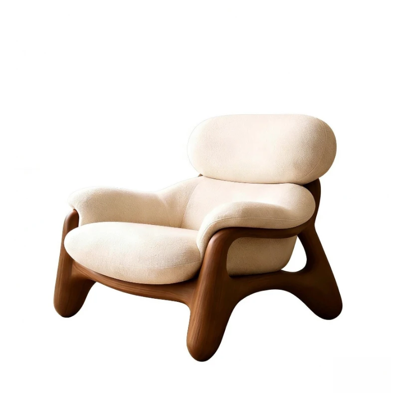 Single sofa chair living room balcony solid wood fabric comfortable lazy art leisure recliner
Single sofa chair living room balcony solid wood fabric comfortable lazy art leisure recliner