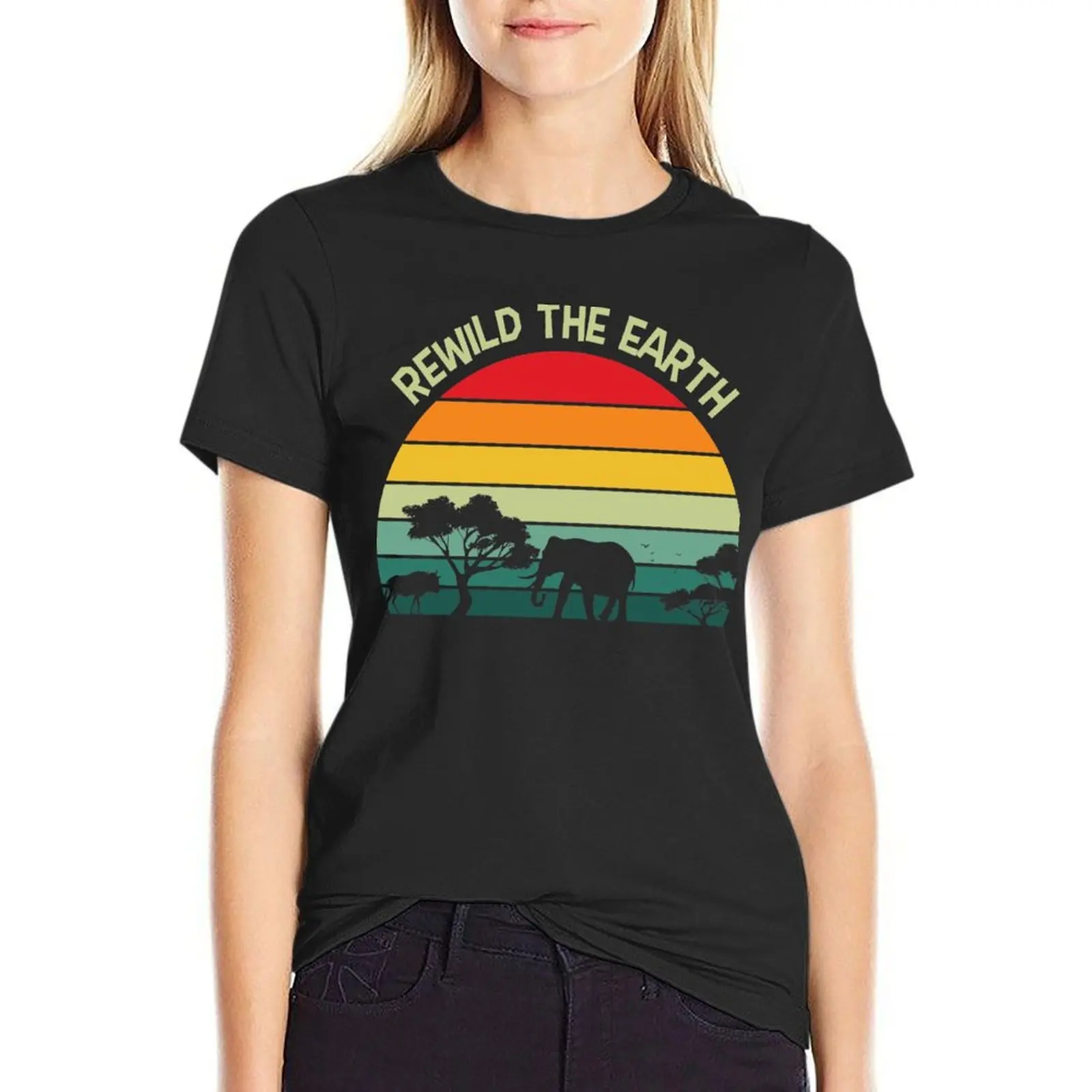 Rewild The Earth Forest Animals Retro Design T-Shirt blanks quick-drying vintage new edition cute t-shirts for Women
Rewild The Earth Forest Animals Retro Design T-Shirt blanks quick-drying vintage new edition cute t-shirts for Women