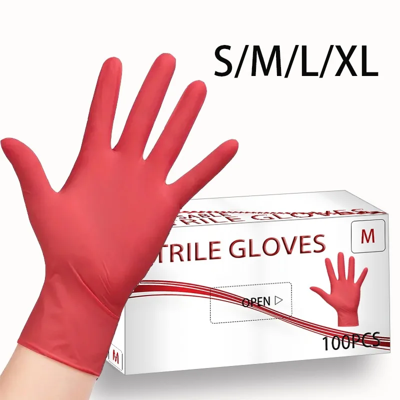 50/100PCS Red Nitrile Gloves Kitchen Tattoo Disposable Nitrile Gloves Cleaning Nail Art Barbecue Pet Bathing Hair Dyeing
50/100PCS Red Nitrile Gloves Kitchen Tattoo Disposable Nitrile Gloves Cleaning Nail Art Barbecue Pet Bathing Hair Dyeing