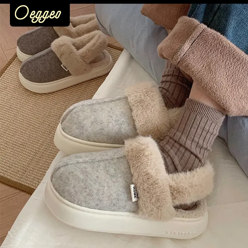 oeggeo shop Outdoor thermal flat shoes indoor plush thick sole cotton sandals Women's winter Warm cotton-padded shoes
oeggeo shop Outdoor thermal flat shoes indoor plush thick sole cotton sandals Women's winter Warm cotton-padded shoes